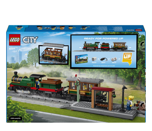 LEGO CITY 60511 Retro pociąg z lokomotywą parową - 1529822 - zdjęcie 9